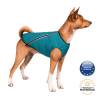 Sustainable Dog Jacket Vest - Turquoise Blue - L